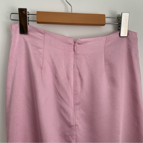 Zara Pink Satin Slip Skirt - Picture 9 of 12